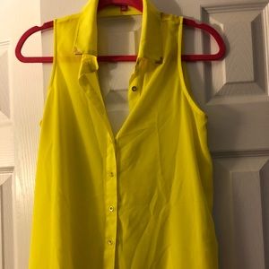 Bright yellow blouse